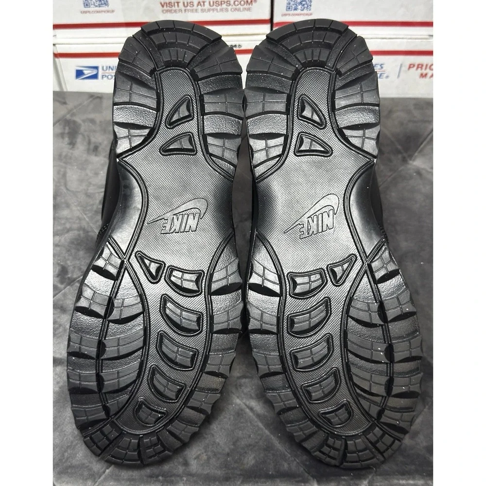 Size 11.5 - Nike Manoa Leather Boots Triple Black 454350 003